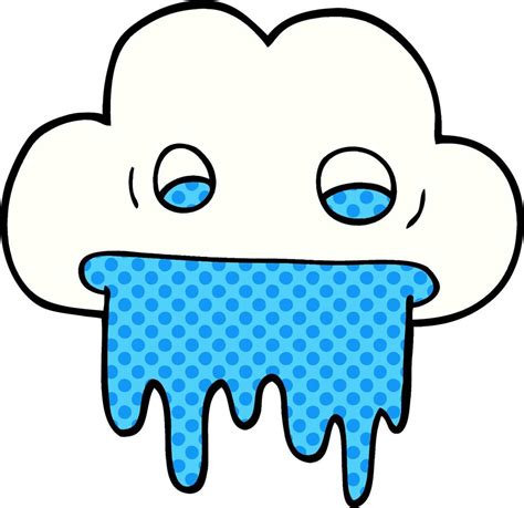 cartoon doodle rain cloud 12167825 Vector Art at Vecteezy