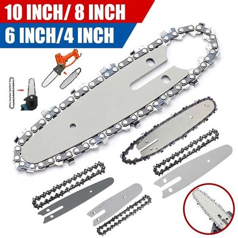 10/8/6/4inch Replacement Chain or Guide Chainsaw Parts for Electric ...