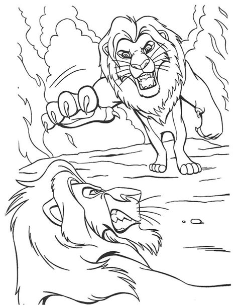 Lion King Scar And Simba Fight