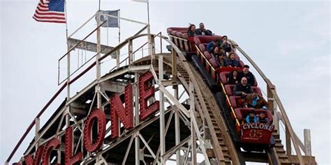 Cyclone roller-coaster stalls in season-opening run at Coney Island ...