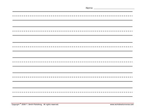 Printable Lined Paper Landscape - Printable Word Searches