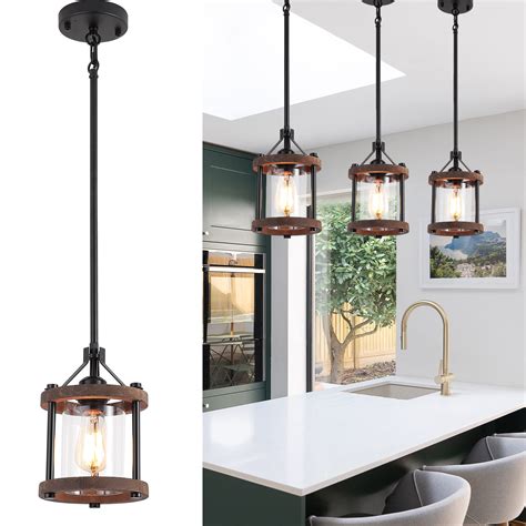 Rustic Pendant Lighting Kitchen Island - Image to u