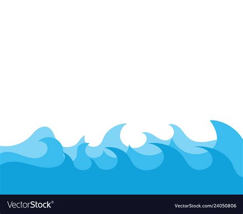 Abstract water wave design background Royalty Free Vector