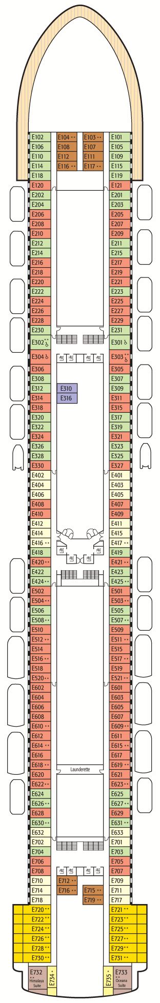 P&O Ventura Deck Plans: Ship Layout, Staterooms & Map - Cruise Critic