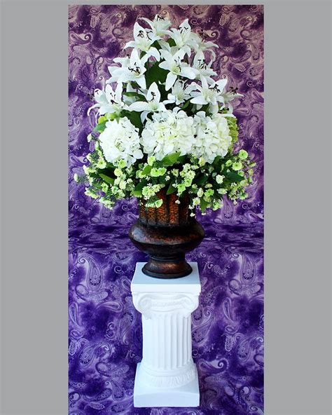 Silk Wedding Church Altar Flowers Arrangement Decorations Centerpiece ...