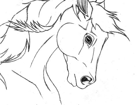 Horse Drawing Images Easy