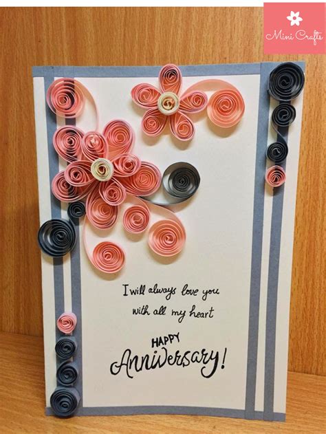 Happy Anniversary Card Wishing Card Greeting Card Hand-made Card Price ...