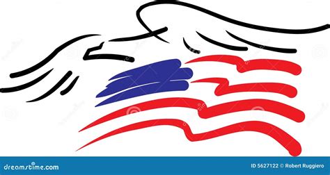 USA Flag Eagle Logo Vector | CartoonDealer.com #134795121