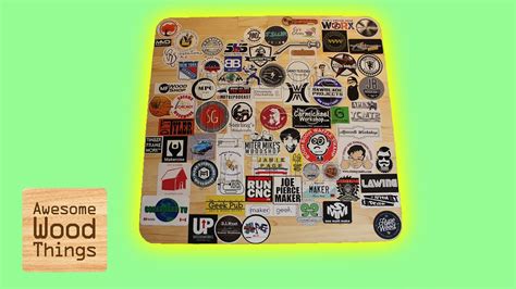 Sticker Board Full of Awesome Makers! - YouTube