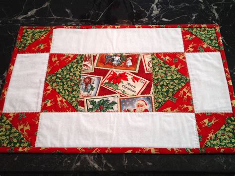 Holly's quilted Christmas placemats - gift for Terry Christmas Quilting ...