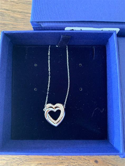 Swarovski infinity heart necklace, Women's Fashion, Jewelry ...