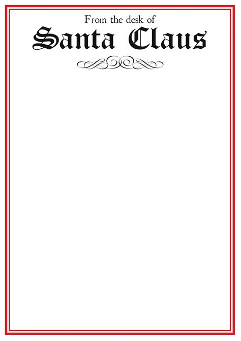 Free Printable Letter From Santa North Pole