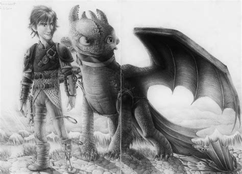 Hiccup and Toothless (HTTYD 2) Drawing by MonoFlax on DeviantArt