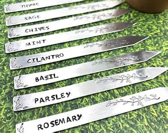 Metal Herb Garden Markers - Etsy