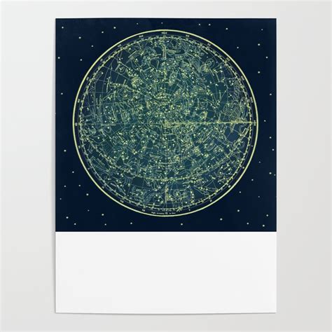 Zodiac Star Map Poster by Marianna Mills | Society6