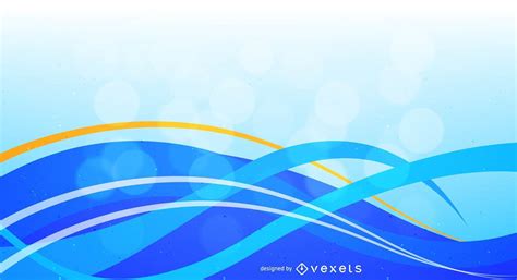 Blue White Waves Background Vector Download