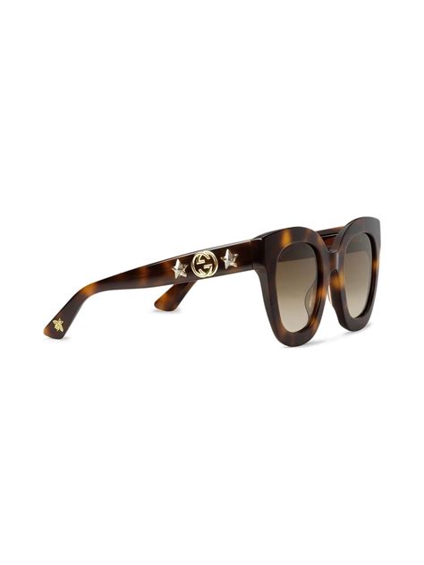 Gucci Eyewear round-frame Sunglasses | Brown | FARFETCH