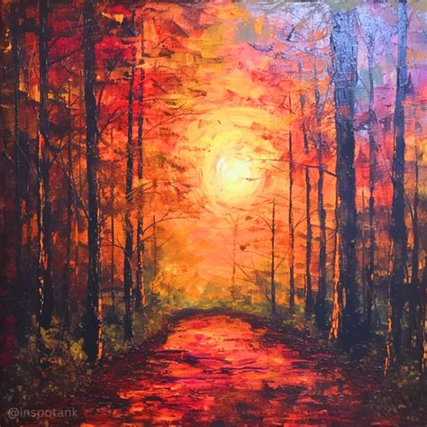 50+ Acrylic Forest Painting Inspiration Ideas & Tutorials [Art ...