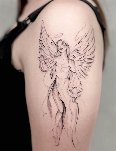 Beautiful Angel Tattoos For Women