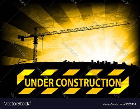 Under construction background Royalty Free Vector Image