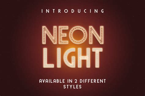 Free Neon Light | Free Font Download