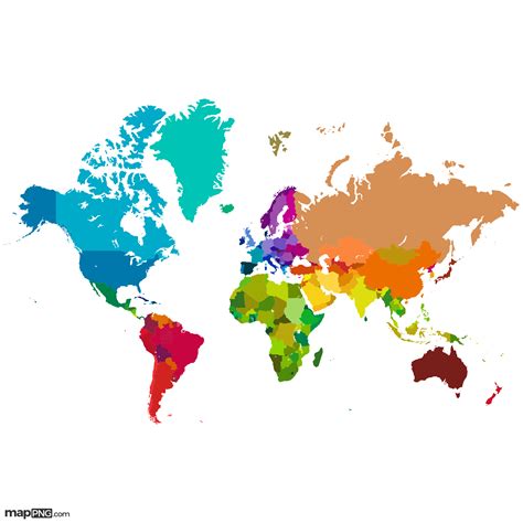 World Map With Countries Png - Carlen Wilmette