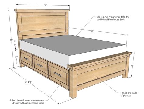 Diy Queen Platform Bed With Storage Plans at Jean Dowd blog