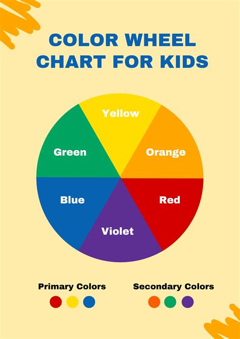 Color Wheel Chart For Kids in Illustrator, PDF - Download | Template.net