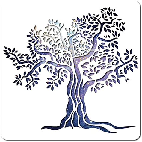 1PC Large Tree of Life Stencil Template 12x12 Inch Reusable Sign Home ...