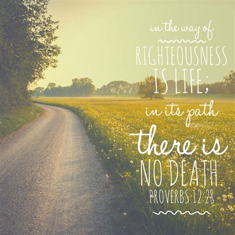 Proverbs 12:28 Righteousness – Encouraging Bible Verses