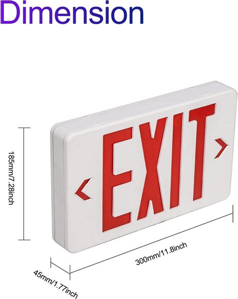 Exit Sign LED Emergency with Battery Backup Emergency Lights – LED ...