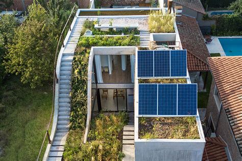 Solar-powered modern home has gardens on every floor - Curbed