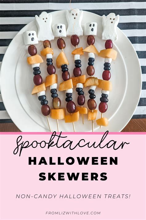 Halloween Fruit Skewers - Healthy Halloween Treats - From Liz with Love