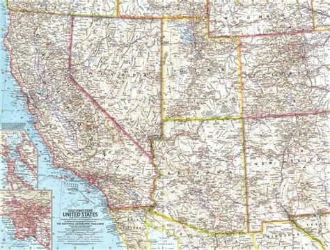 Map Of Palm Springs Area Of California Printable Southwest Region ...