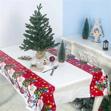 Disposable Christmas Tablecloth /Rectangular Disposable Table Cover ...