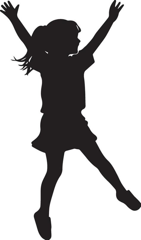 Child Jumping vector silhouette 7 35305428 Vector Art at Vecteezy