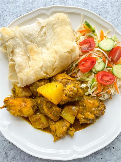 Jamaican Curry Chicken and Roti recipe - Jamdown Foodie