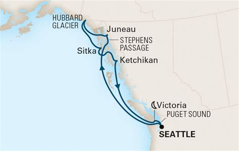 Alaska cruise from seattle port map - holfanalytics