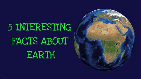 5 Facts About Earth Youtube