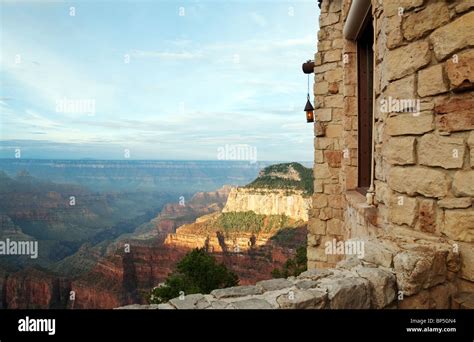 The Grand Canyon at sunrise seen from North Rim Grand Canyon Lodge ...