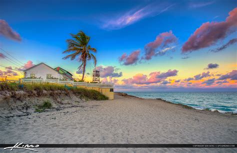 House of Refuge at Beach Stuart Florida Sunset