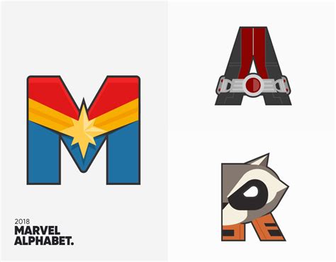 Marvel Alphabet on Behance