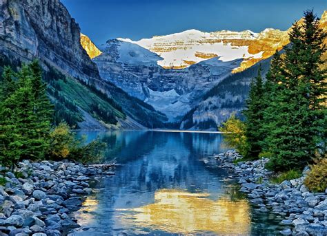 alberta, Canada, Lake, Mountains, Rocks Wallpapers HD / Desktop and ...