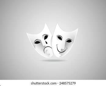 Theater Masks Vector Illustration Stock Vector (Royalty Free) 248575279 ...