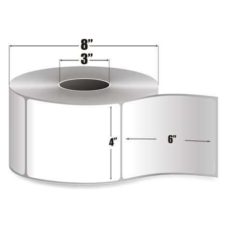 4 inch x 6 inch Thermal Transfer Labels 3 Inch Core – Illinois Adhesive ...