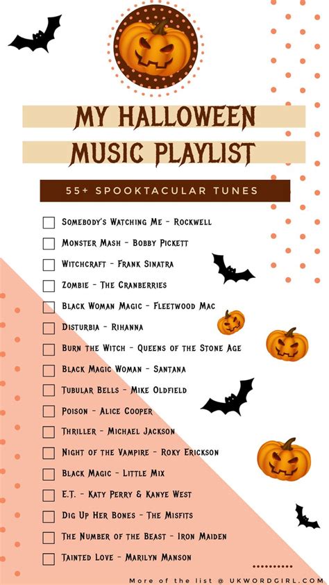 My Halloween Music Playlist - UKWordGirl | Halloween music playlist ...