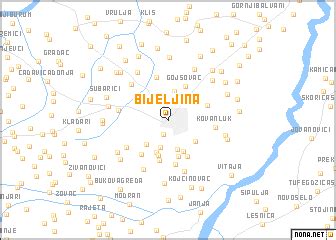 Bijeljina (Bosnia and Herzegovina) map - nona.net