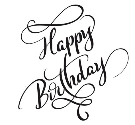 18,900+ Happy Birthday Calligraphy Stock Illustrations, Royalty-Free ...