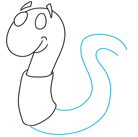 How to Draw a Worm - Really Easy Drawing Tutorial