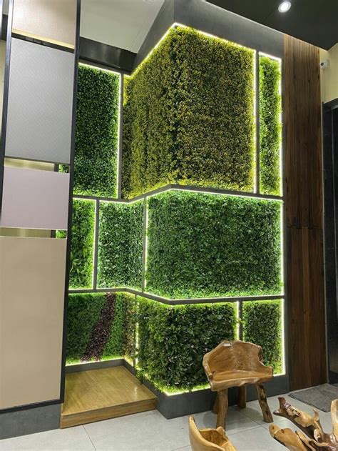 Artificial Grass Wall Decorating Ideas| Green Grass Designs For Wall ...